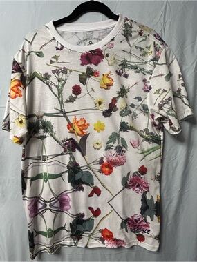 The Prince Estate Floral Short Sleeve Tee - White Multi